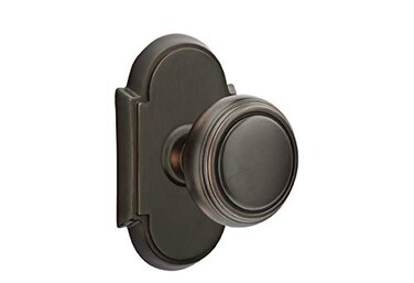 Emtek Privacy Set Style 8 Rosette Norwich Knob Oil Rubbed Bronze US10B