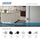 SCHLAGE Bowery Knob with Greyson Trim NonTurning Lock Bright Chrome F170 BWE 625 GSN