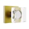 coolnews Antique Brass Door Knob Crystal Glass Interior Passage Knob Old Style Square Handle for Hallway Pantry Closet