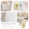 Leydebong 2 Pack Gold SingleSided Door Handle Elegant Design Heavy Duty Zinc Alloy Easy Install Durable Finish for Cabinet Closet Interior Doors