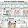 Evanshow Smart Door Lock with Knob Keyless Entry Door Locks with Handle Fingerprint Door Knob for BedroomFront DoorApartmentGenerate Passcode Remotely Silver