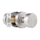 naubea Satin Nickel Passage Door Knob Brushed Nickel Interior Door Knobs for Closet and Hallway Doors Round Modern NonLocking Door Handles