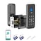 Foxgard Fingerprint Door Lock 5in1 Biometric Smart Lock with Keypad App Control Key AutoLock Electronic Deadlock Keyless Entry for Bedroom Office Indoor Use Includes 2 IC Cards