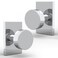 Mega Handles Laura Dummy Door Knob 2 Pack Heavy Duty Dummy Door Knobs NonTurning Silver Door Knobs for French Doors Closet Single Side Fits All Standard Doors Polished Chrome
