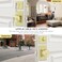 HIEMEY Brushed Gold Door Knobs with Deadbolt Set Satin Brass Front Door Lock Set Exterior Entry Door Knob Door Handles with Key KeyedAlike