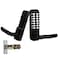 Casmer Upgrade Mechanical Door Lock with Adjustable Deadlatch 238 and 234Outdoor Keyless Gate Lock with Handle Waterproof Mechanical Keypad Door Lock Black