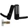 Casmer Upgrade Mechanical Door Lock with Adjustable Deadlatch 238 and 234Outdoor Keyless Gate Lock with Handle Waterproof Mechanical Keypad Door Lock Black