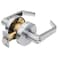 Dynasty Hardware Passage Door Lever Lockset ADA Compliant Grade 2 Heavy Duty NonLocking Handle for Hallway or Closet Use Satin Chrome Finish Model AUG3026D