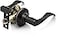 Berlin Modisch Entrance Lever Door Handle Lock with Two Keys for Office or Front Door with a Oil Rubbed Bronze Finish Reversible for Right Left Side Entry Lever Classic Series