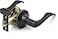 Berlin Modisch Privacy Lever Door Handle Thumb Turn Lock on The Inside for Bedroom or Bathroom with a Oil Rubbed Bronze Finish Reversible for Right Left Side Classic Series