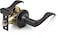 Berlin Modisch Privacy Lever Door Handle Thumb Turn Lock on The Inside for Bedroom or Bathroom with a Oil Rubbed Bronze Finish Reversible for Right Left Side Classic Series