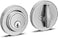 Berlin Modisch Single Cylinder Deadbolt Lock Sleek Round for Front Door Modern Contemporary High Security Heavy Duty Satin Nickel Finish