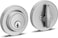 Berlin Modisch Single Cylinder Deadbolt Lock Sleek Round for Front Door Modern Contemporary High Security Heavy Duty Satin Nickel Finish