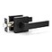 KNOBWELL 1 Pack Black Interior Door Handle Passage Door Handle Lever for Indoor use Reversible for Left and Right with No Key