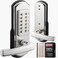 Elemake Left Handed Keyless Door Lock Mechanical Keypad Door Lock with Handle Heavy Duty Door Lever Lock Combination Security Digital Code Stainless Steel 304 Not Deadbolt
