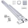 COOLOUS Push Bar Door Lock with 6 Keys Emergency Exit Door Hardware with Handle Aluminum Commercial Push Bar Panic Exit Device LeftRight Compatible