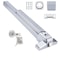 COOLOUS Push Bar Door Lock with 6 Keys Emergency Exit Door Hardware with Handle Aluminum Commercial Push Bar Panic Exit Device LeftRight Compatible