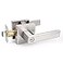 Probrico Privacy Door Handle Interior Door Lever Satin NickelKeyless Features Bedroom and Bathroom Lockset handlesetHeavy Duty 1 Pack