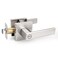 Probrico Privacy Door Handle Interior Door Lever Satin NickelKeyless Features Bedroom and Bathroom Lockset handlesetHeavy Duty 1 Pack