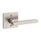 Kwikset Halifax Dummy Door Handle Single Sided Lever for Closets French Double Doors and Pantry Satin Nickel NonTurning Reversible Interior PushPull Lever with Microban Protection