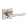 Kwikset Halifax Dummy Door Handle Single Sided Lever for Closets French Double Doors and Pantry Satin Nickel NonTurning Reversible Interior PushPull Lever with Microban Protection