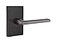Emtek Privacy Set Modern Rectangular Rosette Helios Lever Oil Rubbed Bronze RH