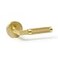Explore Hardware St Tropez Solid Brass Privacy Door Lever Satin Gold Locking Handle for Bedroom or Bathroom Doors
