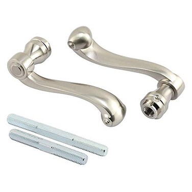 PRIME-LINE PrimeLine E 2663 French Colonial Door Levers Heavy Weighted Casting Design Satin Nickel 1 Set