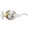 Probrico Door Levers Brushed Nickel Passage Door Handles Wave Style Keyless Door Handles Closet Hallway Interior Door Handles