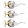 Probrico Passage Door Levers Satin Nickel Interior Door Handle for Hallway and Closet Keyless NonLocking Door Levers 3 Pack