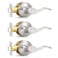 Probrico Passage Door Levers Satin Nickel Interior Door Handle for Hallway and Closet Keyless NonLocking Door Levers 3 Pack