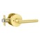 Haidms 1 Pack Gold Door Handles Brushed Gold Interior Door Lever BathroomBedroom Privacy Door Handle Heavy Duty Modern Style