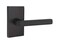 EMTEK Modern Rectangular Rosette Privacy Set with Matching Finish Freestone Lever Choice of LeftRight Handing and 7 Finishes 5212FRLLHUS19 Left Handed LH Flat Black US19