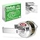 VIZILOK ADA Compliant Single Egress Indicator Privacy Lock C5FSL Durable ANSI Grade 2 Comp Commercial Non Reversible LeftHanded inUse or Vacant Push Button Lever Satin Chrome