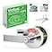 VIZILOK Privacy Indicator Lock with Keys C3FE Satin Chrome Large InUse or Vacant Indicator Durable ANSI GRADE 2 Comp Perfect for Public Restrooms