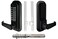 JOUNJIP SingleSided Keyless Entry Door Lock Bump Key Proof Mechanical Door Lock with Lever Handle Square Spindle Easier Install Matte Black Outdoor Gate Lock with Keypad and Passage Mode