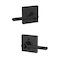 Schlage F40 LAT 622 COL Latitude Lever with Collins Trim Bed Bath Privacy Door Lock Matte Black