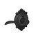 SCHLAGE Accent Lever with Brookshire Trim NonTurning Lock in Matte Black Right Handed