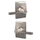 SCHLAGE F51A LAT 618 CEN Latitude Lever with Century Trim Keyed Entry Lock Polished Nickel