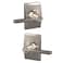 SCHLAGE F51A LAT 618 CEN Latitude Lever with Century Trim Keyed Entry Lock Polished Nickel