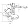TechnologyLK Screen and Storm Door Latch NonKeyed Surface Mount for Inswinging Doors Black