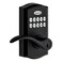 Kwikset SmartCode 955 Pembroke Light Commercial 10Button Keypad Electronic Lever Featuring Convenient Keyless Entry 3Year Battery Life and High Traffic Durability Matte Black