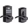 Kwikset SmartCode 955 Pembroke Light Commercial 10Button Keypad Electronic Lever Featuring Convenient Keyless Entry 3Year Battery Life and High Traffic Durability Matte Black