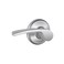 Schlage F10 MER 626 16080 10027 Merano Hall and Closet Lever Satin Chrome