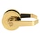 Lawrence Door Handle Cylindrical Lock Privacy Function Bathroom Lock Polished Brass US3 Finish LH5322L NonHanded UL ANSIBHMA Grade 2 Commercial Door Lock for Heavy Duty Use Embassy Series