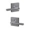 SCHLAGE F51A LAT 626 COL Latitude Lever with Collins Trim Keyed Entry Lock Satin Chrome