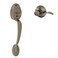 SCHLAGE FE285 PLY 620 Acc LH Plymouth Trim Lower Half Front Entry Handleset with Accent Left Hand Lever Antique Pewter