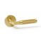Explore Hardware St Tropez Solid Brass Passage Door Lever Satin Gold for Hallway or Closet Doors