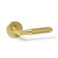 Explore Hardware St Tropez Solid Brass Passage Door Lever Satin Gold for Hallway or Closet Doors