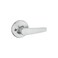 Kwikset Delta Dummy Door Handle Single Sided Lever for Closets French Double Doors and Pantry Satin Chrome NonTurning Reversible Interior PushPull Lever